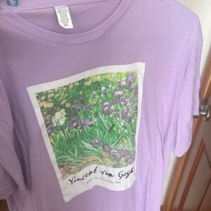 Purple Van Gogh Graphic T-Shirt